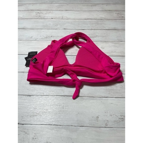 Ralph Lauren women’s twist back bikini top pink halter soft boho cottage core - Picture 7 of 9